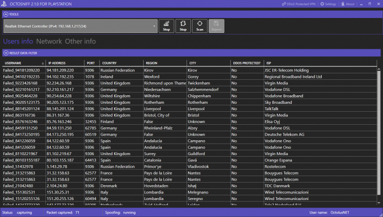 console ip sniffer free