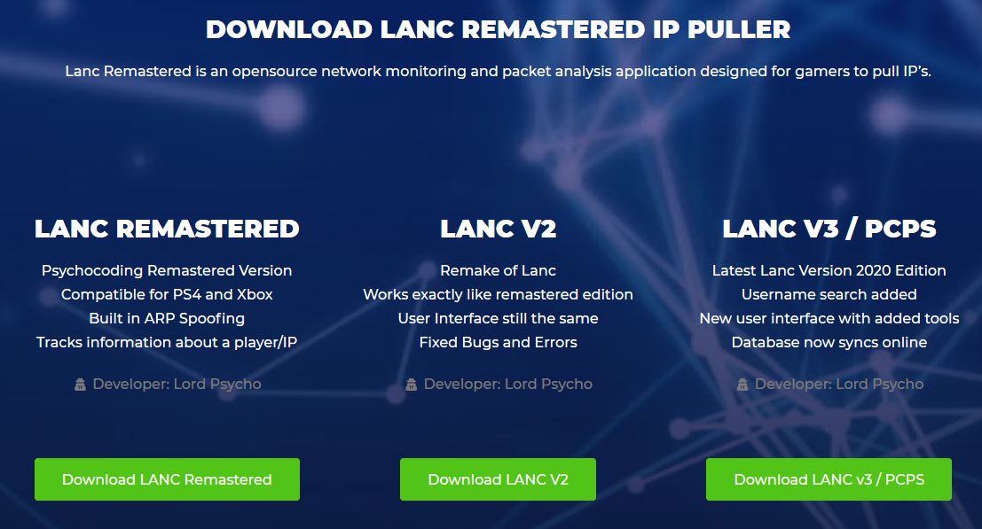 Lanc Remastered PCPS - PSN/Xbox Resolver & IP Puller : r/lancremastered